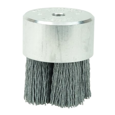 Weiler 1-3/4" Tufted Miniature Nylox Disc Brush, .040/80SC Crimped Fill 85750